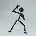 Miniatyrbillede 7 af 8: Multi-ed Multi Stickman Legetøj Bevægelig 3D Printet Mannequin Figur White