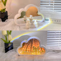 Miniatyrbillede 3 af 8: Cloud Mirror Tulip Lampe DIY Night Light Soveværelse Ornamenter blue