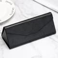 1 Styk Vandtæt Bærbar Sort Foldbar Solbrilleboks Trian Litchi Black