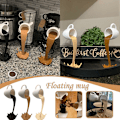 Miniatyrbillede 2 af 8: Flydende Spildende Kaffe Kop Skulptur Køkken Dekoration A3