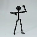Miniatyrbillede 8 af 8: Multi-ed Multi Stickman Legetøj Bevægelig 3D Printet Mannequin Figur White