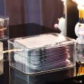 Pikkukuva 7 / 8: Desktop Storage Box Cosmetics läpinäkyvä kori Clear