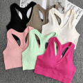 Pikkukuva 2 / 8: Naisten urheiluliivit Top Push Up Fitness Yoga Bran Alusvaatteet Rose red
