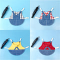 Miniatyrbillede 3 af 5: Kæledyrstøj Denimjakke Frakke Smådyrssele Snorvest Blue S