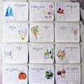 Miniatyrbillede 2 af 5: Biologisk nedbrydeligt Spirrende Papirkalender 2025 Kalender White