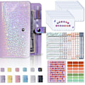 Pikkukuva 2 / 5: A6 Binder Pehmeä nahkainen kirjekuorikansio ja Budget Purple