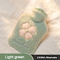 Pikkukuva 1 / 5: 1000 ml kuumavesipussi, lämmin vatsa kädet ja lämmin vesipussi Light green 1000ML