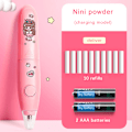 Pikkukuva 1 / 3: Sähköinen pyyhekumikynäpiirros ja vaivatut pyyhekumit Pink Battery-powered