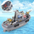 Miniatyrbilde 3 av 5: Elektrisk Marine Patrol Blinkende Lys Lyd Båt Militær Modell patrol boat