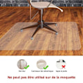 Miniatyrbild 1 av 4: transparent stolmatta, skyddsmatta för hårda golv, 90 x 120 cm, rektangulär, hög motståndskraft mot stötar, an