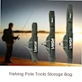 Miniatyrbillede 2 af 5: Lixada 190cm Fisketaske Bærbar Foldbar Fiskestang Hjul Taske Fiskestang Udstyr Tackle Værktøj Bære 100cm