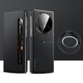 [KK] SULADA Kevlar 600D Texture Smart Window Läderfodral Kompatibel med Honor Magic V5 Black