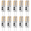 Miniatyrbillede 1 af 5: 10x G4 LED pærer 12V AC/DC Varmt hvid 3000K 2W, Ikke-dimbare