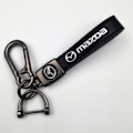 Pikkukuva 1 / 5: Personoitu avaimenperä metallilogolla - Nahkainen avaimenperä miehille Ma Zhi Ma Zhi Ma Zhi Ma Zhida Gunmetal Hardware