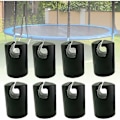Miniatyrbillede 1 af 5: Trampolin Hætte Trampolin Endehætte Trampolin Krog Trampolin Reservedele Trampolin Tilbehør Stolpehætte til Trampolin Net Pløkker 32 MM 8 Stykker Sort