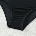 Miniatyrbillede 5 af 5: Badedragt til piger i alderen 5-14 år - Leopard bikini sæt, delt todelt sommerbadedragt til piger, sort black 5-6