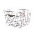 Miniatyrbilde 3 av 5: Sykkelkurv Front Styrekurv Rustfritt Stål Bære Kjæledyr Robust Diverse Bære Oppbevaringsbeholder for Sykling Fotturer Style A