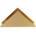 [KK]1 pc Triangular Napkin Holder Hotel Napkin Container Practical Storage Box (Golden)