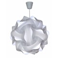 Miniatyrbilde 1 av 5: DIY Hengelampe - Soverom Chandelier Klar til å Koble | Takhengende Skjerm | For dekorasjon stue, barnerom, - Ø30 cm - Hvit
