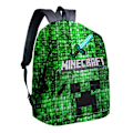 Miniatyrbild 3 av 5: Pojkar Ryggsäck Barn Svart Minecraft Gamer Väska Skolryggsäck One Size V