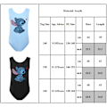 Miniatyrbilde 4 av 4: Barn Lilo Stitch Tegneserie Badetøysett Strand Svømming Surf Dress Sky Blå sky blue 150cm