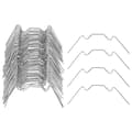 Miniatyrbillede 1 af 5: Drivhusglasclips, rustfrit stål W-type clips bladfjederclips til drivhusglashus Twin-Hall Web 100 STK Silver