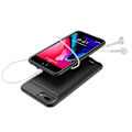 Miniatyrbilde 5 av 5: 8000mAh Ekstra Batterilader Deksel med TPU Ramme for iPhone 8 Plus/7 Plus/6s Plus/6 Plus - Svart