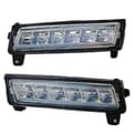 Passer til Mercedes ML GL GLK LED DRL tåkelys kjørelys-JC Transparent