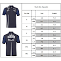 Miniatyrbild 5 av 5: Ny F1 Racing Suit RED BULL RACING F1 Herrarnas Zippade Polotröja Lag T-shirt 2023 Blå Sommar Sport Kortärmad 2XL