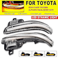 Miniatyrbilde 3 av 5: Dynamisk blinklys for Toyota Rav4 Xa50 2019 2020 2021 sidespeilmarkørlys sekvensiell indikatorlampe Crystal