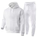 Miniatyrbild 3 av 5: 2-delad herr fitness träningsset casual sportbyxor topp sweatsuit hoodie set