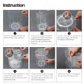 [KK] Rotating Makeup Organizer Transparent transparent