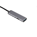 Pikkukuva 3 / 4: USB C Hub Multiport -sovitin 5 in 1, jossa 3,5 mm:n kuulokeliitäntä, USB3.1, USB2.0 Type A, PD-latausportti IOS-puhelimelle ja -tabletille