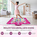 Miniatyrbilde 2 av 5: Dansematte Leker For Barn, 7 Spillmoduser Prinsesse Elektronisk Dansematte Med LED-Lys, Musikk Dansespill Leke Jule Bursdagsgaver Til Jenter Alder 3 4 5