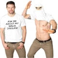 Miniatyrbild 1 av 5: Ninja Disguise T-shirt Karate Martial Arts Tee Top - Barn & Vuxen Vit White 2XL