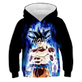 Miniatyrbild 1 av 3: Dragon Ball 3D-tryckt Barn Hoodie med Lång Ärm och Blixtlås E E 120cm