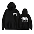 Miniatyrbild 1 av 3: Unisex tussy Pullover Hoodie Mellantung Hoodie Svart Svart L