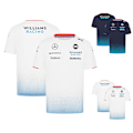 Miniatyrbild 2 av 4: Williams F1 Racing Suit Herr T-shirt Team T-shirt 2024 Marinblå Sommar Sport Kortärmad Marinblå Navy Blue XL