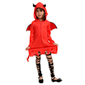 Miniatyrbillede 1 af 5: Halloween-kostume til forestilling, rollespilskostume til cosplay, scene-kostume til børnedag i skolen Pige Girl S