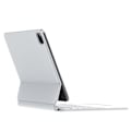 Pikkukuva 4 / 5: iPad Pro 12.9 (2022)/(2021)/(2020)/(2018) Nahkainen Tablettiteline Kotelo Bluetooth-näppäimistö Multicolor White