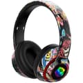 Vikbara Graffiti Bluetooth trådlösa stereohörlurar med LED-ljus, svart