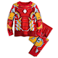 Pikkukuva 1 / 2: Reed Tyttöjen ja Poikien Lasten Pyjamat Supersankari Puuvilla Lasten Taaperon Piirretty Pjs Yöasu Ironman Ironman 4 Years