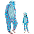 Pikkukuva 2 / 4: Mukava Unisex Aikuisten Onesie-Pyjama Flanelli Cosplay Eläin Yksikokoinen Halloween-Puku Nukkumisasu Kotiasu Q Ningling 85cm - Perfet Sulley Sulley XL