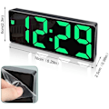 Miniatyrbild 2 av 4: Digital väckarklocka, stor LED-display och snoozefunktion, justerbar ljusstyrka, USB-laddningsbar väckarklocka för kontor, sovrum, vardagsrum