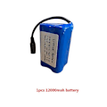 Miniatyrbilde 1 av 5: 7.4V 12000mAh Batteri/Fjernkontroll/Beholder/Propell/Motor for D116 D16B D16 Fjernstyrt Fiskeagnbåt Reservedeler D16B 1 12000mah battery