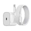 Snabbladdare för iPhone 17 / iPhone 16 / iPhone 15 med USB-C till USB-C-kabel