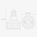 Miniatyrbillede 5 af 5: 4x Sokkeladapter - E14 til GU10 sokkelkonverter - Bajonetfatningslampeholderadapter til halogen LED-pære