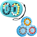 Miniatyrbillede 2 af 5: 2 Stykker Magic Beans Sæt, Roterende Finger Cube Legetøj, IQ Spil Fidget Legetøj Intelligens Puslespil Stressaflastende Legetøj, Gave til 3 År Gamle Børn [HK]