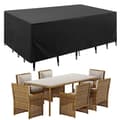 Havebordsovertræk - 250×150×90 cm - Vandtæt 2000 PA - Rivefast - Sort