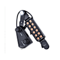 Miniatyrbilde 5 av 5: 12 Hull Akustisk Gitar Pickup Lydhull Pickup Magnetisk Transduser Fader Lydkabel Gitardeler Black